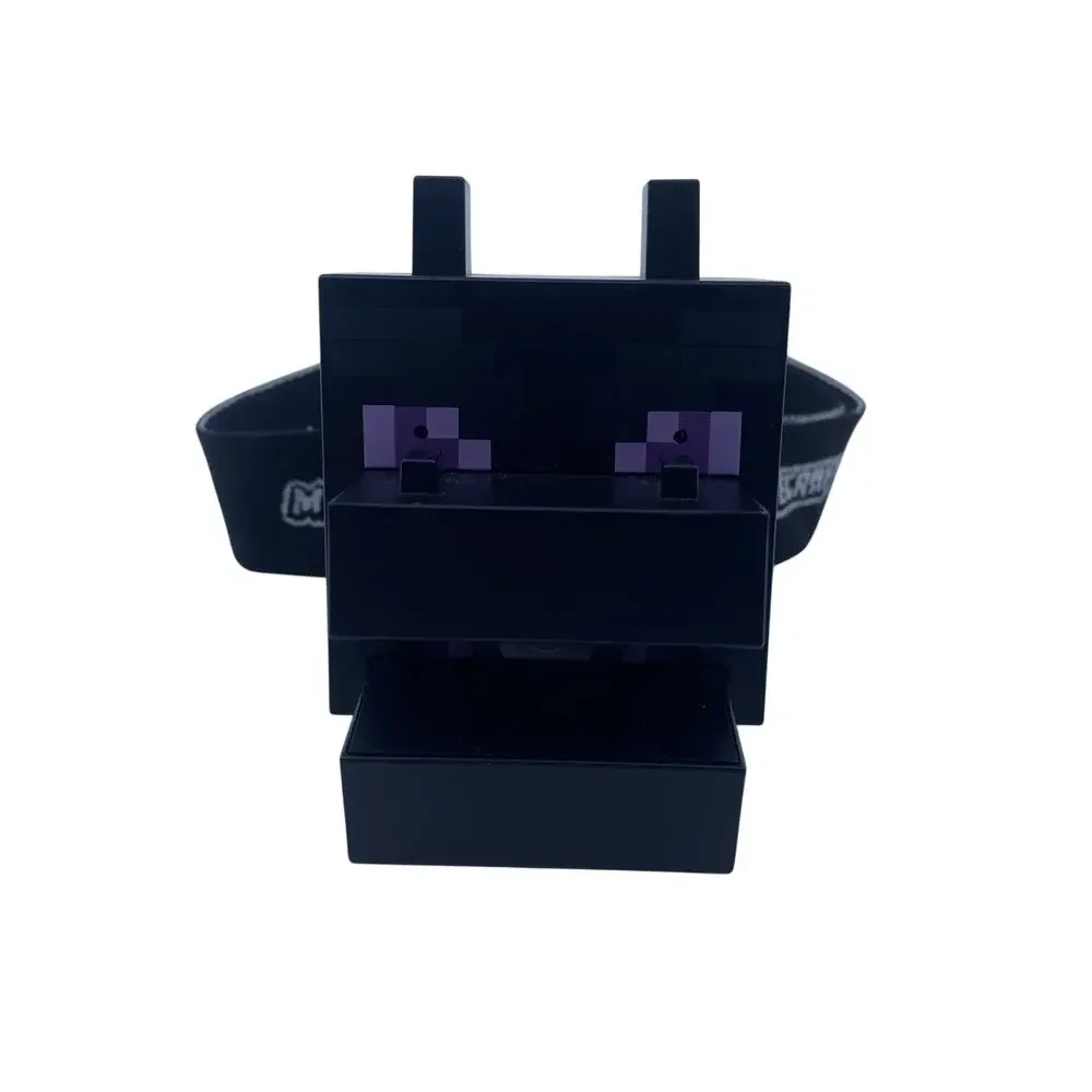 Minecraft Ender Dragon Head Torch Light Up Wearable Headlamp Roaring Toy